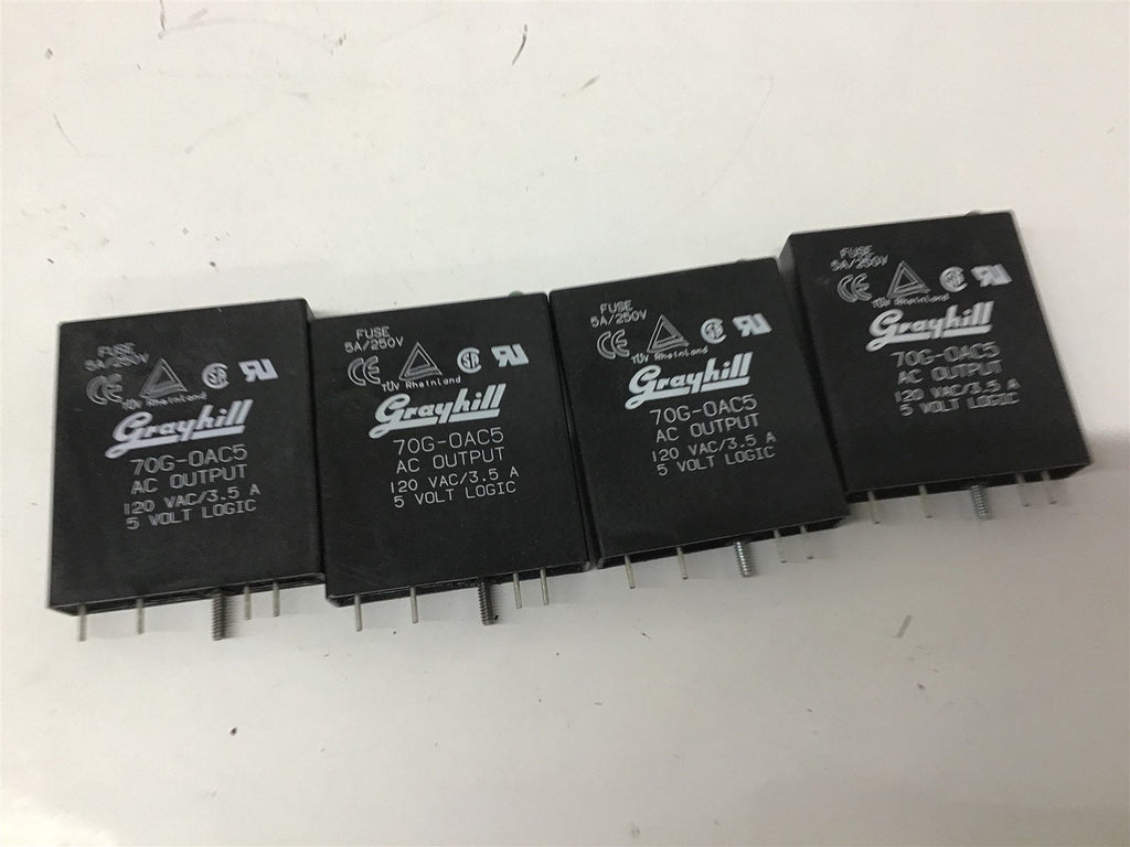 Grayhill 70G-OAC5 AC Output Module Lot Of 4