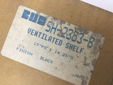 Bud Industries SH-2383-B Black Ventilated Shelf 19" PS 14.25" D