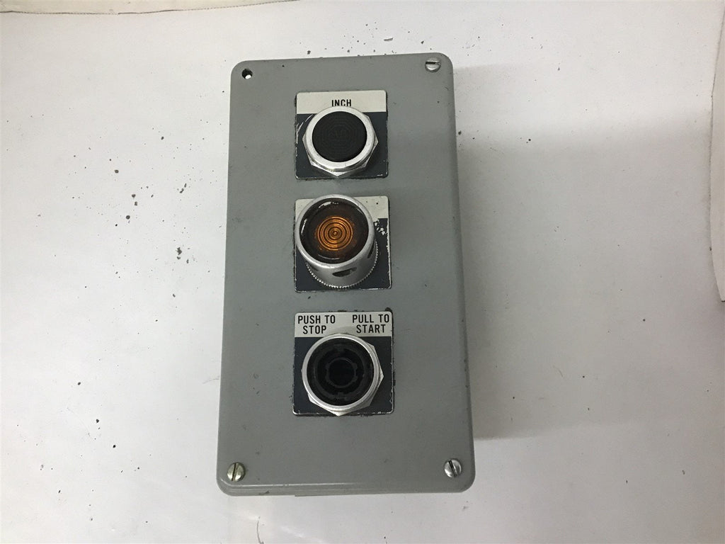 3 Push Button Enclosure 8 3/4" 4 1/2" 3 3/4"