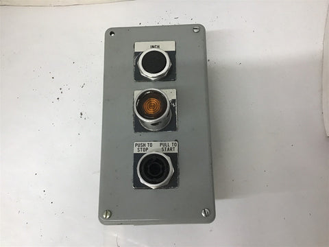 3 Push Button Enclosure 8 3/4" 4 1/2" 3 3/4"