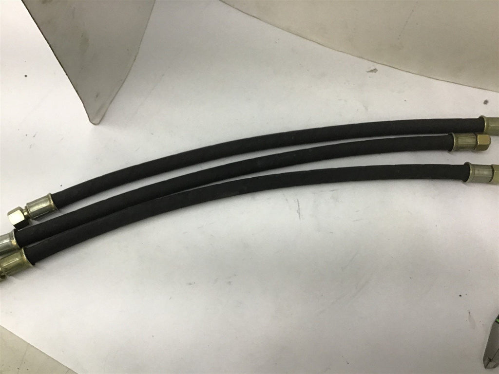 Weatherhead 3/8 Hydraulic Hose 2'-2" L Lot Of 3