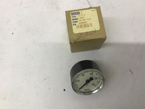 WIKAI 111.12 2" Air Pressure Gauge 0-100 PSI