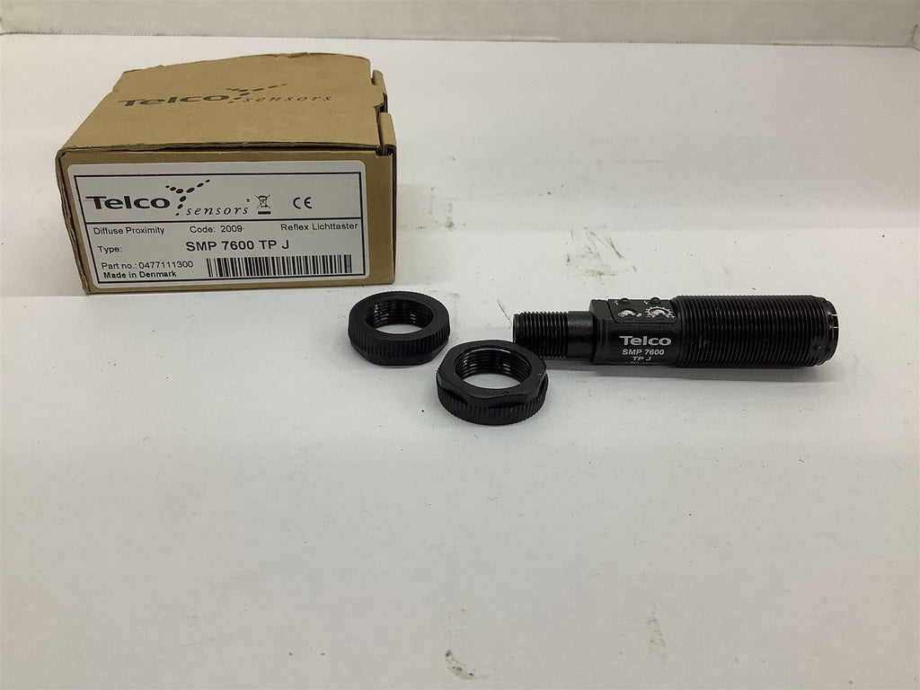 Telco SMP 7600 TPJ Diffuse Proximity Sensor 10-30 VDC 120 mA