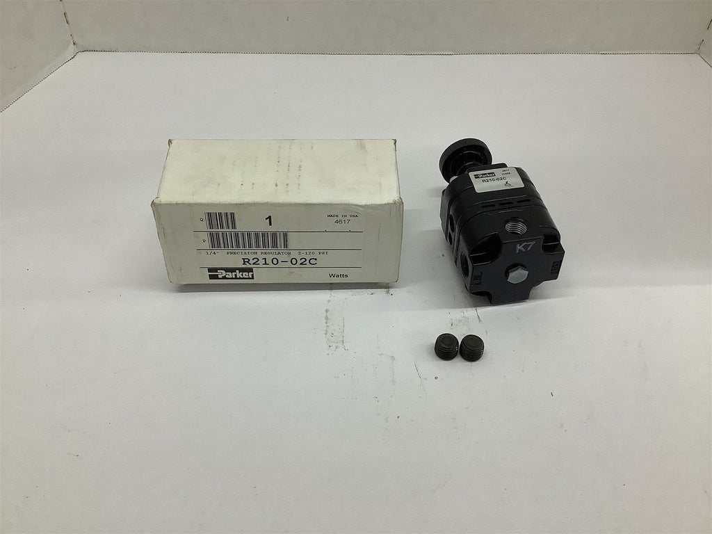 Parker R210-02C Precision Regulator 1/4" 2-120 PSI
