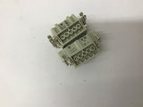 Harting Han E-M Han E-F Connectors Lot Of 2