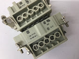 Harting Han E-M Han E-F Connectors Lot Of 2