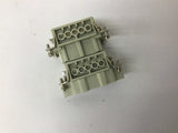 Harting Han E-M Han E-F Connectors Lot Of 2
