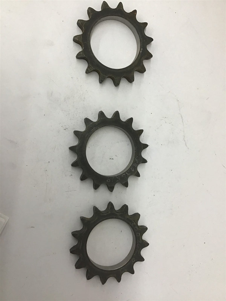 30036519 Sprocket 15 Teeth 41 mm Bore 7mm Wide Lot Of 3