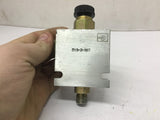 Parker B10-3-A6T Cartridge Valve 12 1/2 mm Port 5mm Port 6mm Port
