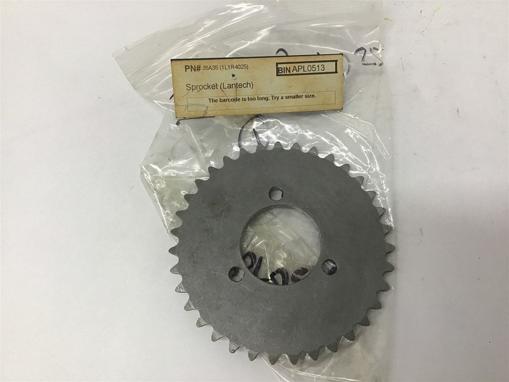 Lantech 35A35 Sprocket 39 1/2 mm ID 35 Teeth 4 mm W 50-1/2 mm Bolt Pattern