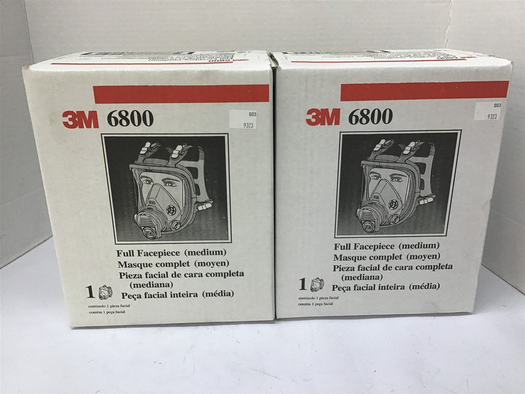 3M 6800 Medium Full Facepiece Lot Of 2