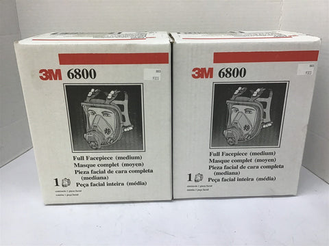 3M 6800 Medium Full Facepiece Lot Of 2