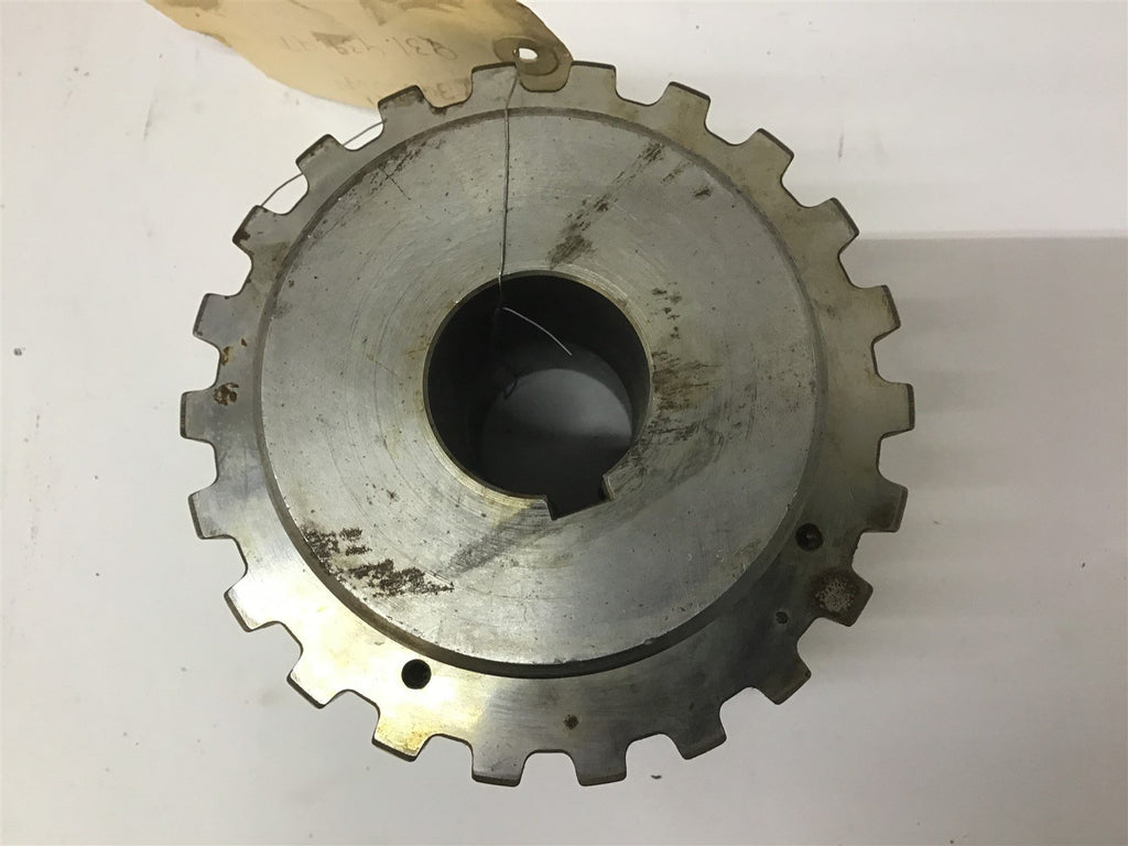 Gear 22 Teeth 15/16" Pitch 37 mm ID 9 3/4 mm Key 100mm Shaft OD 150 mm Gear OD