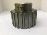 Gear 22 Teeth 15/16" Pitch 37 mm ID 9 3/4 mm Key 100mm Shaft OD 150 mm Gear OD