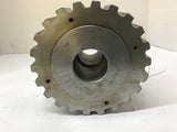 Gear 22 Teeth 15/16" Pitch 37 mm ID 9 3/4 mm Key 100mm Shaft OD 150 mm Gear OD