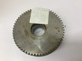 Beveled Gear 60 Teeth 2 7/16" ID 2" Inner Recess ID 7/16" Pitch