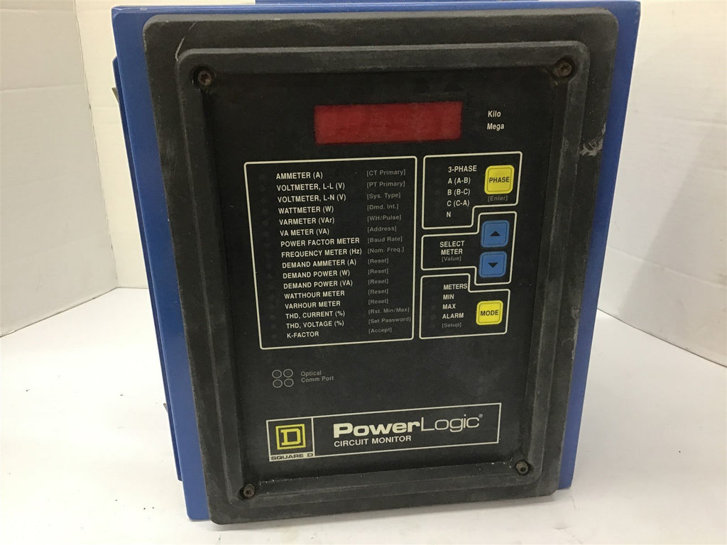Square D 3020 CM-2350 Power Logic Circuit Monitor 100-264 VAC 50/60 HZ 14 VA