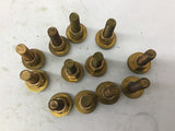 1/2" Brass Bolts Nuts And Washers Bolts Lot Of 12