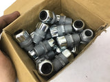 Thomas and Betts 2521 1/2" Strain Relief Cord Connector Straight Lot Of 19