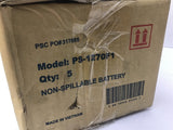Power Sonic PS-1270-F1 12 V Non-Spillable Battery Lot Of 5
