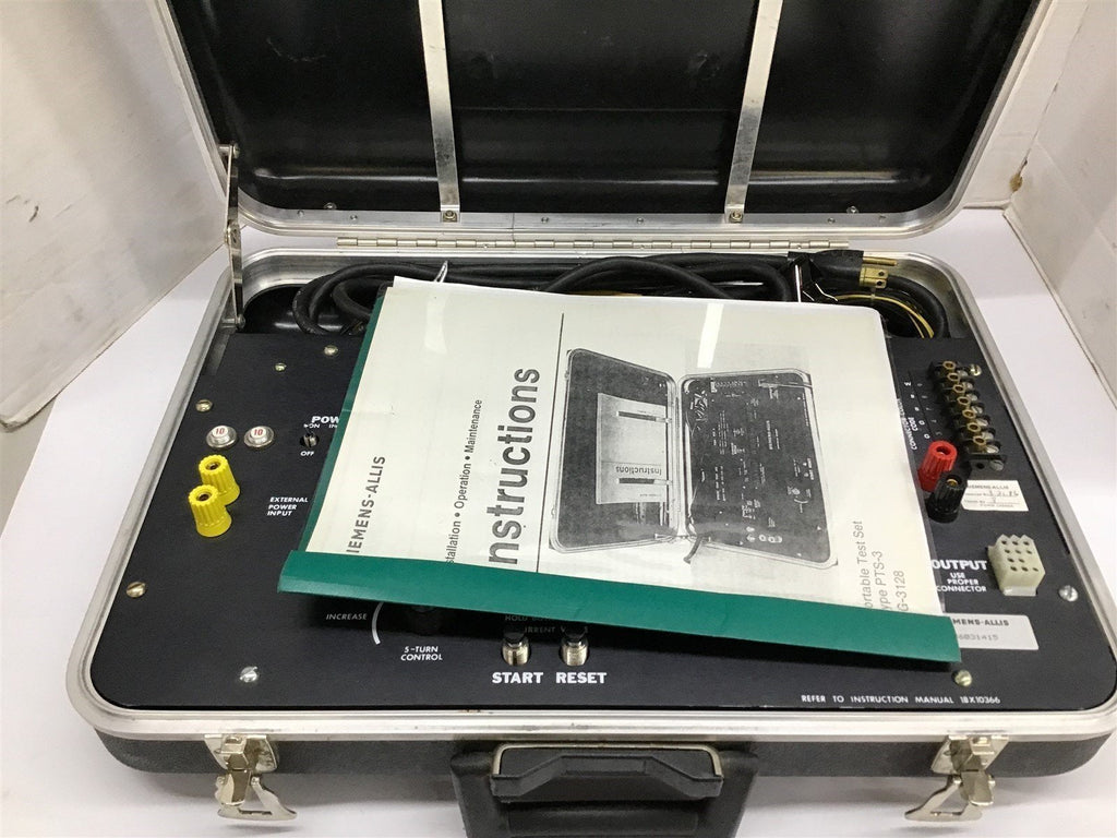 Siemens-Allis Portable Test Set PTS-3 SG-3128