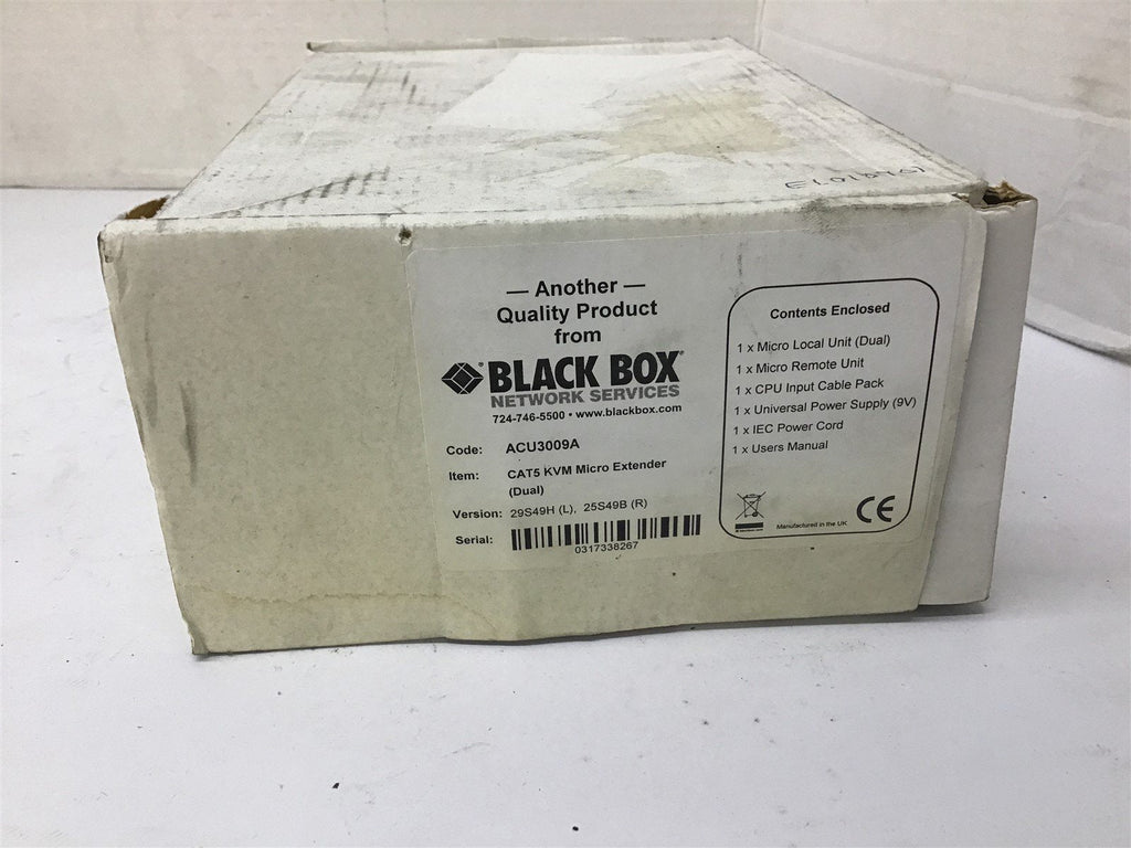 Black Box ACU3009A CAT5 KVM Micro Extender W/ Local and Remote Module