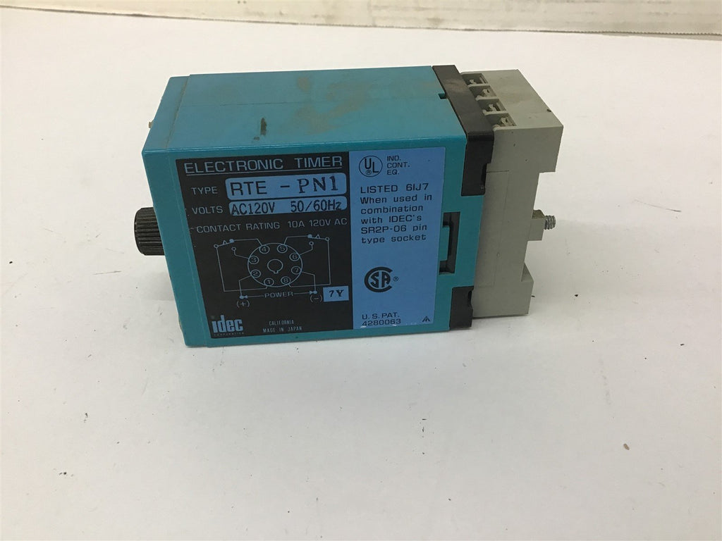 IDEC RTE-PN1 Electronic Timer 120 VAC 50/60 Hz