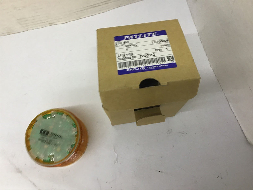 Patlite LU7-E-Y Yellow Strobe Light 24 VDC