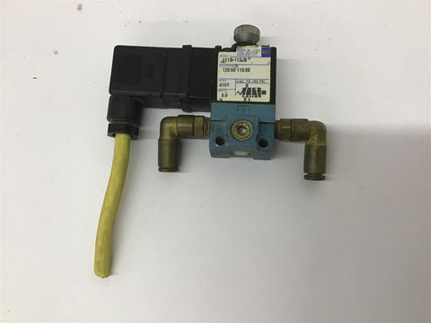 MAC 111B-113JB Solenoid Valve 120 V 60 HZ 150 PSI 6.8 Watts