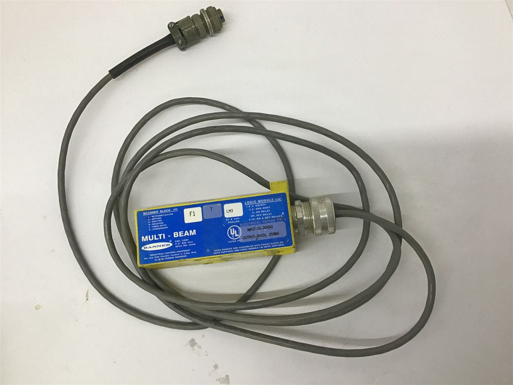 Banner LM3 F1 Multi-beam Scanner Block 10-30 Vdc
