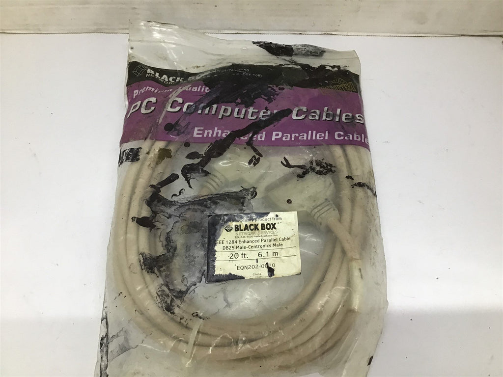 Black Box 1284 Enhanced Parallel Cable DB25 Male-Centronics 20'