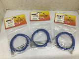 CDW 630128 Patch Cable 3' L CAT5e RJ45 M/M-Blue Lot Of 3
