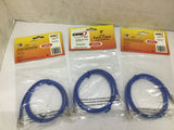 CDW 630128 Patch Cable 3' L CAT5e RJ45 M/M-Blue Lot Of 3