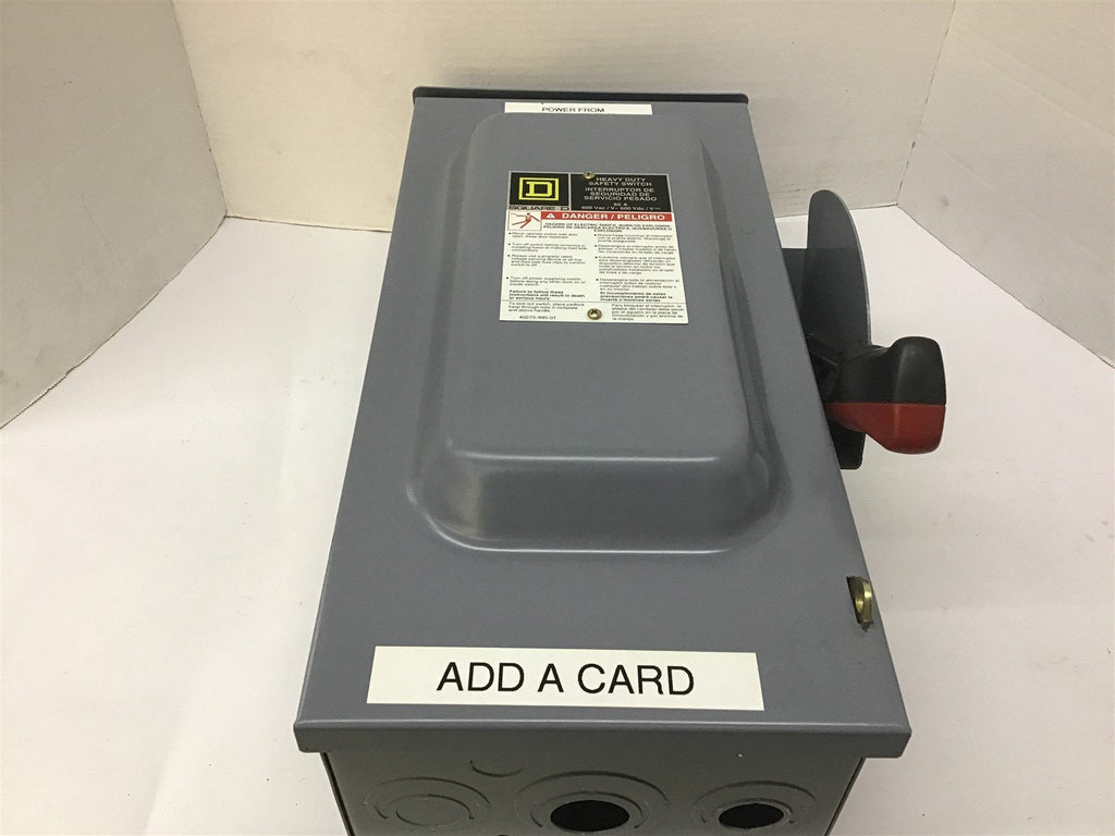 Square D HU362RB Safety Switch Enclosure 17 3/4" 8 1/2" x 6"