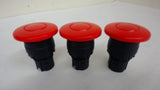LOT OF 3 RED PUSHBUTTON OPERATORS