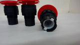 LOT OF 3 RED PUSHBUTTON OPERATORS