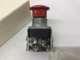 Allen-Bradley 800T-FX6A 2 Position Push Pull Red Cap Button