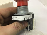 Allen-Bradley 800T-FX6A 2 Position Push Pull Red Cap Button