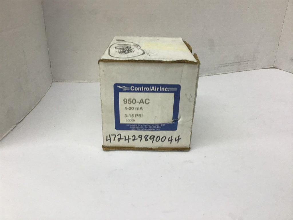 ControlAir Inc. 950-AC 11/16" Port 7/16" In/Out Ports 4-20 mA 3-15 PSI