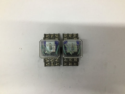 Cutler Hammer D5PA1 Ser. A2 Terminal Relay Socket W/ D5PR3A Ser. A1 Lot Of 2