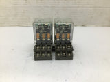 Cutler Hammer D5PA1 Ser. A2 Terminal Relay Socket W/ D5PR3A Ser. A1 Lot Of 2