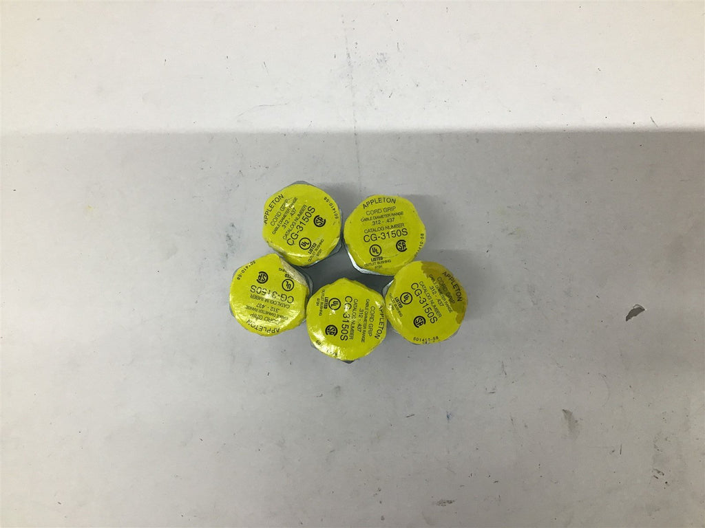 Appleton CG 3150S Cord Grip Connector Lot Of 5