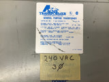Acme T-2A-53328-1S 3 KVA Transformer 480 Delta Pri 240 Delta Sec 3 Phase