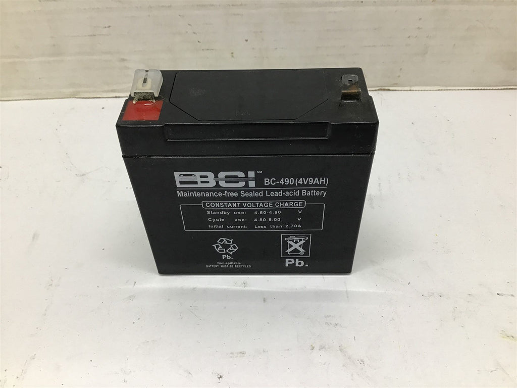 BCI Sealed BC 490 4V9AH Lead Acid Battery