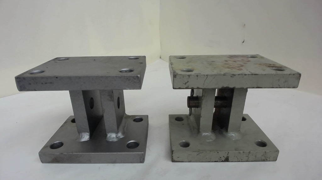 2-Mounting Blocks, 4" Long X 3" Wide X 3-1/2" Tall, 4 Bolt Holes Top And Bottom