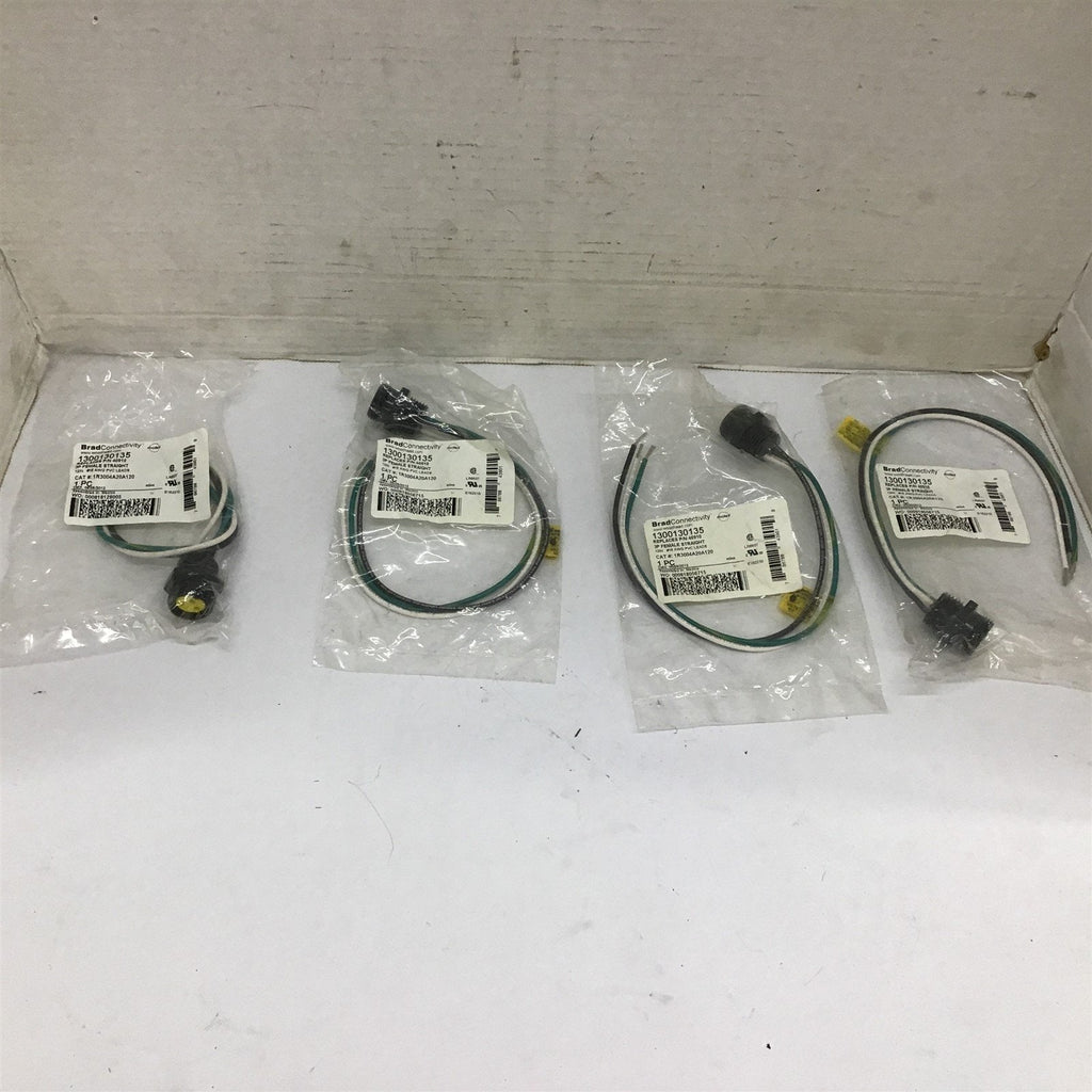 Brad Connectivity 1R3004A20A120 3P Female Straight 12" 16 AWG Lot Of 4