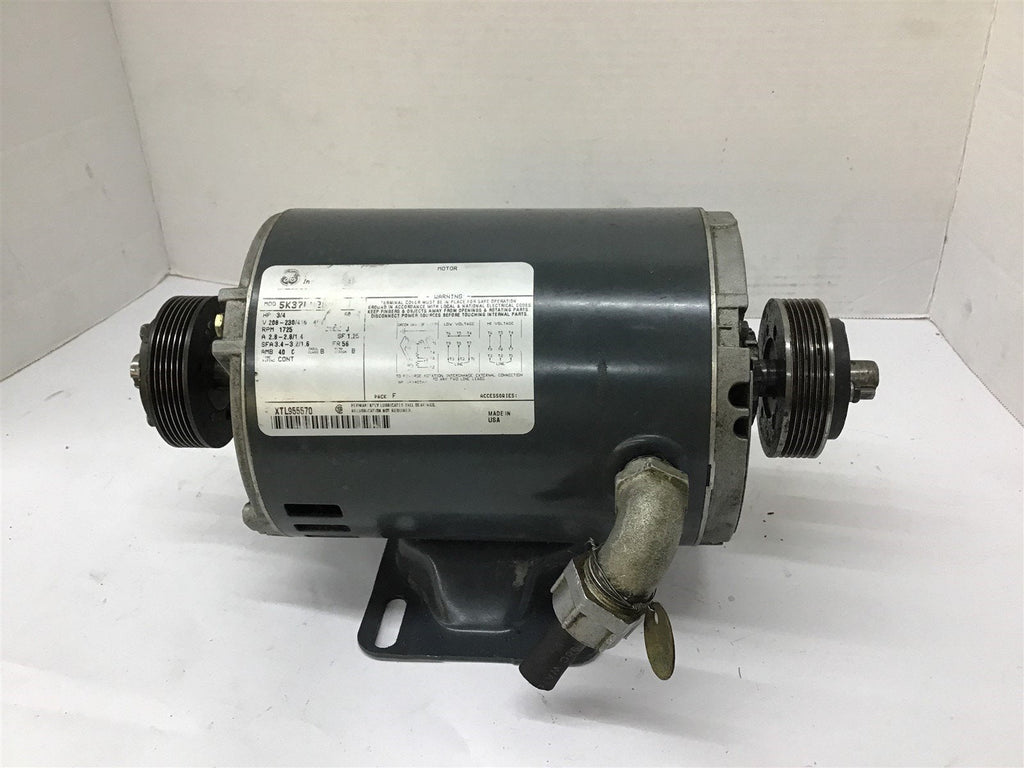 General Electrical 5K37AC Motor 3/4HP 208-230/416 1725RPM 56-FR