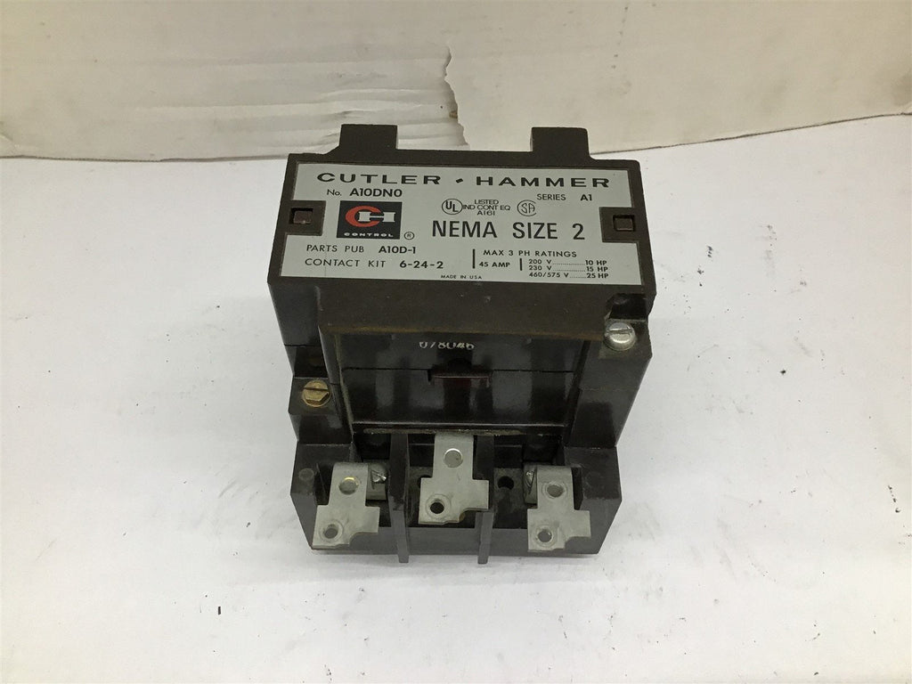 Cutler Hammer A10DN0 NEMA Size 2 Motor Starter