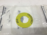 Allen-Bradley 800T-X646EM Emergency Stop Plate Lot Of 2