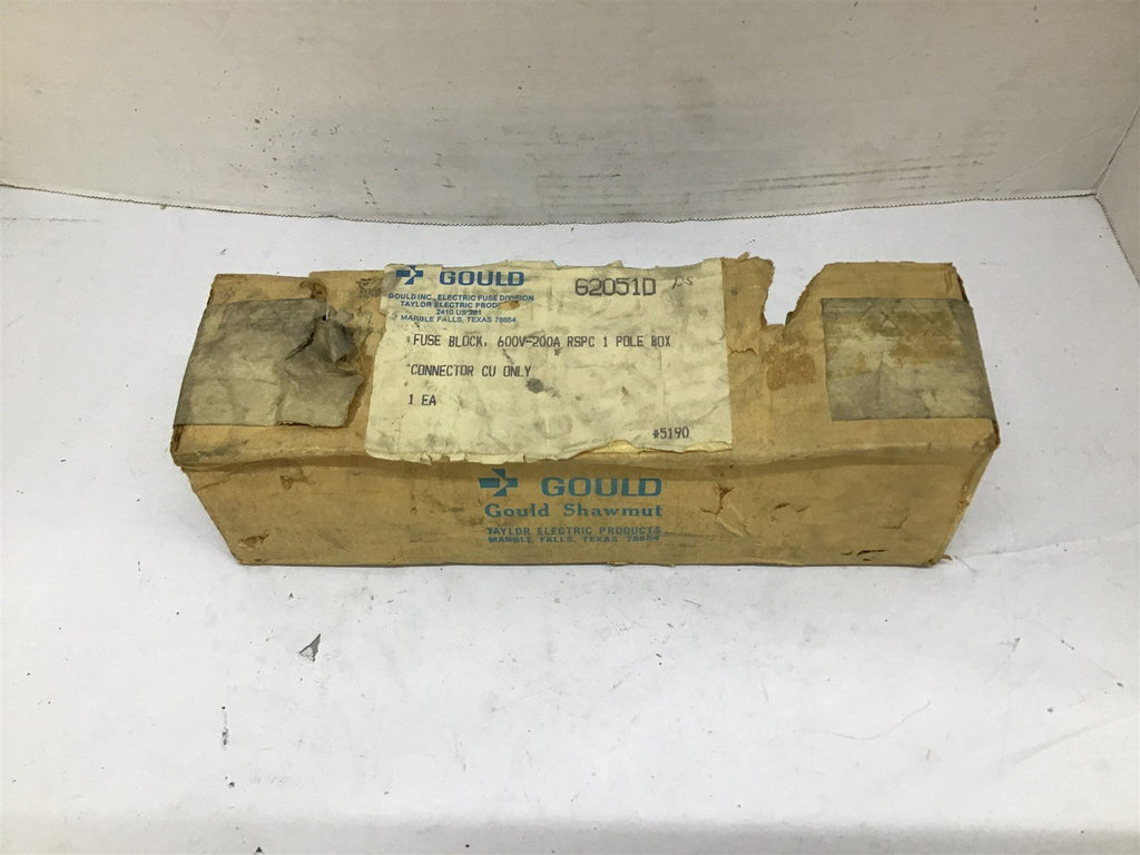 Gould 62051D Fuse Block 600V 200 A 1 P